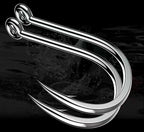 Barbed Iseni Hooks with Eye, Black, Sizes 2–14 – product photo
