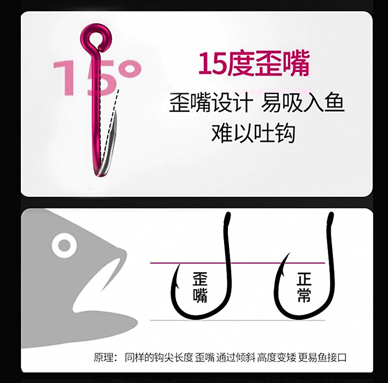 Saltwater Barbed Tube Hooks, Sizes #0.8–#14 – product photo