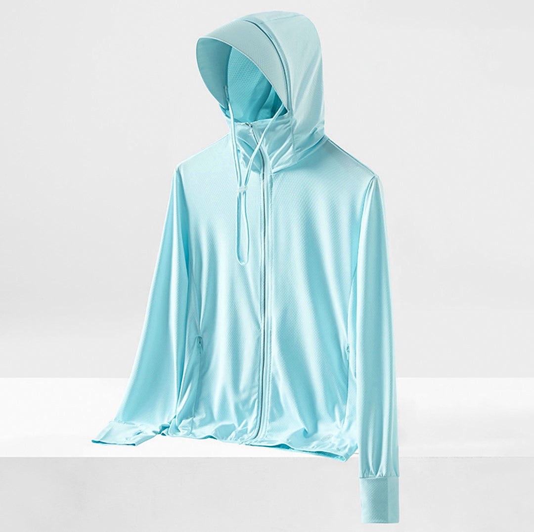 UPF 50+ Hooded Sun Protection Shirt, Men's & Women's – product photo
