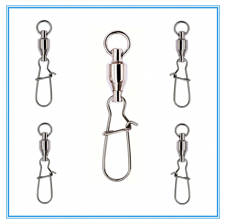 Bearing Swivel with Reinforced Safety Snap, Sizes 0–10