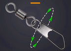 Reinforced American-Style Snap Swivels, Sizes 1–12 – product photo