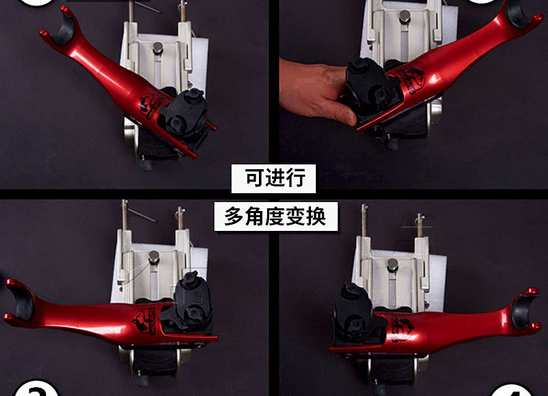 Aluminum Boat Rod Holder with Safety Leash, Clamp-On Rod Stand – product photo