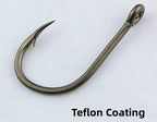 4X Strong Saltwater Fishing Hooks, 50 pcs, Barbed – product photo