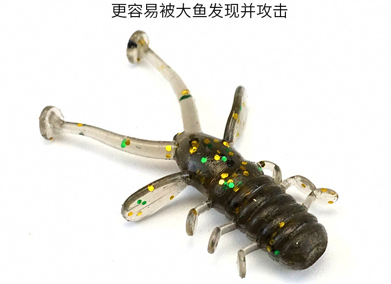 Double Tail Soft Plastic Lure Set, 30 Pcs, Floating – product photo