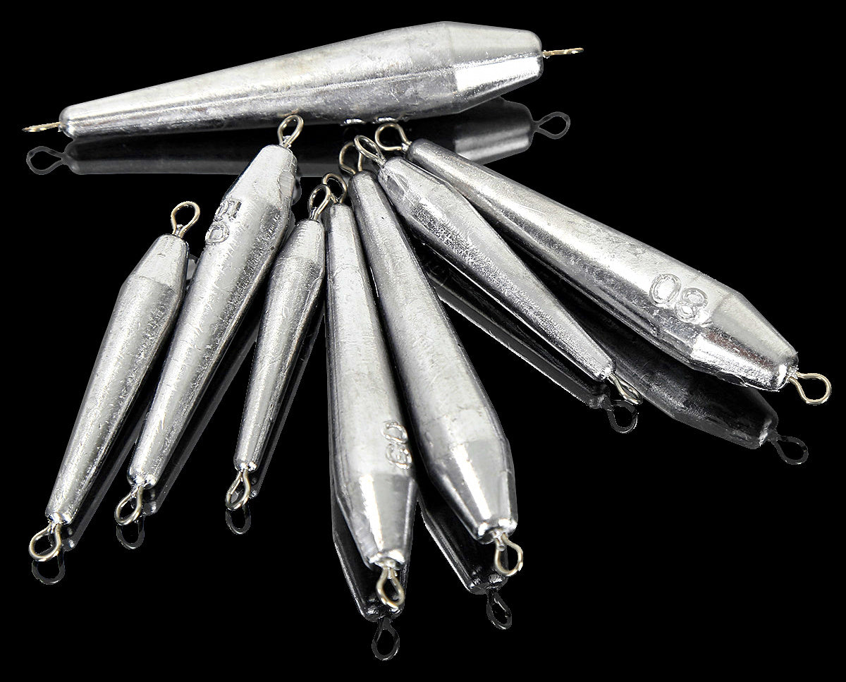 Double-Ring Long Lead Sinkers, 0.7–3.5 oz (20–100 g) – product photo