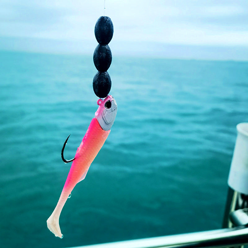 T-Tail Soft Swimbait with Lead Jig Head, 36–45 g (1.3–1.6 oz) – product photo