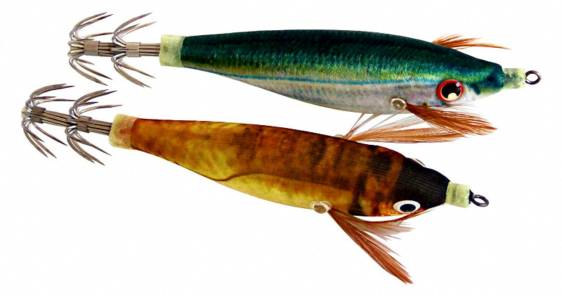 Wooden Shrimp Squid Jig, Realistic Egi-Style Lure – product photo