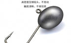 Round Jig Head Hooks, 1.5–7 g (0.05–0.25 oz), Barbed – product photo