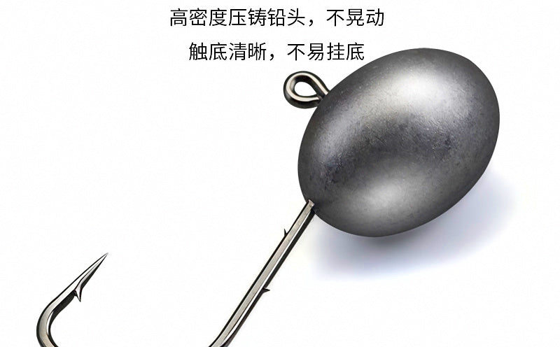 Round Jig Head Hooks, 1.5–7 g (0.05–0.25 oz), Barbed – product photo