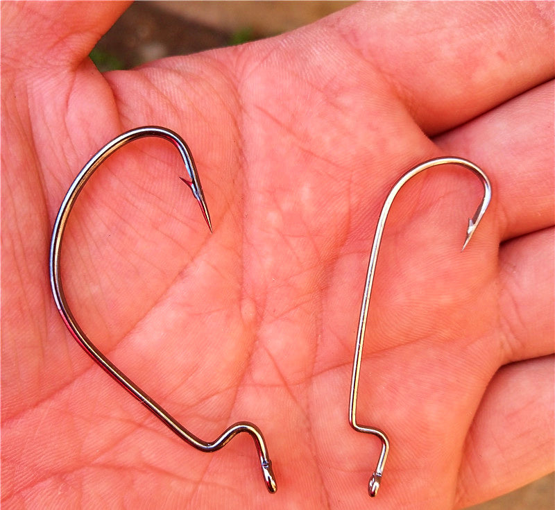Offset Worm Hooks, Wide & Narrow Gap, 20 Pack – product photo