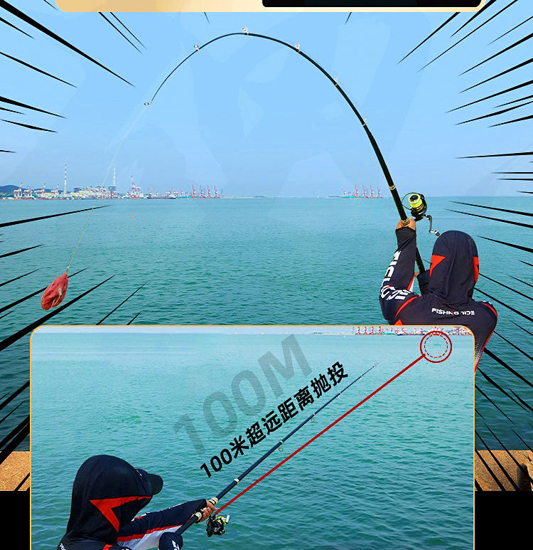 Carbon Surf Casting Rod, 5-Piece, 2.1–4.5 m (6.9–14.8 ft) – product photo