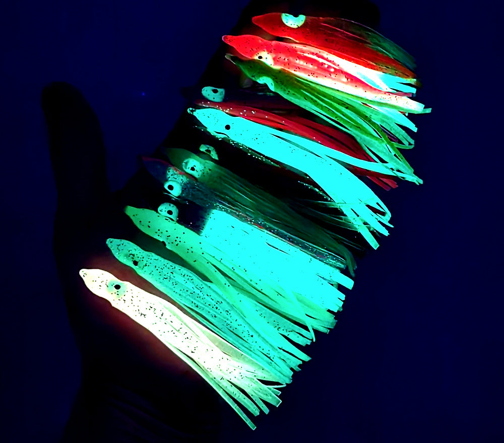Glow Octopus Squid Lure, 5-Pack, 5–12 cm (2–4.7 in) – product photo