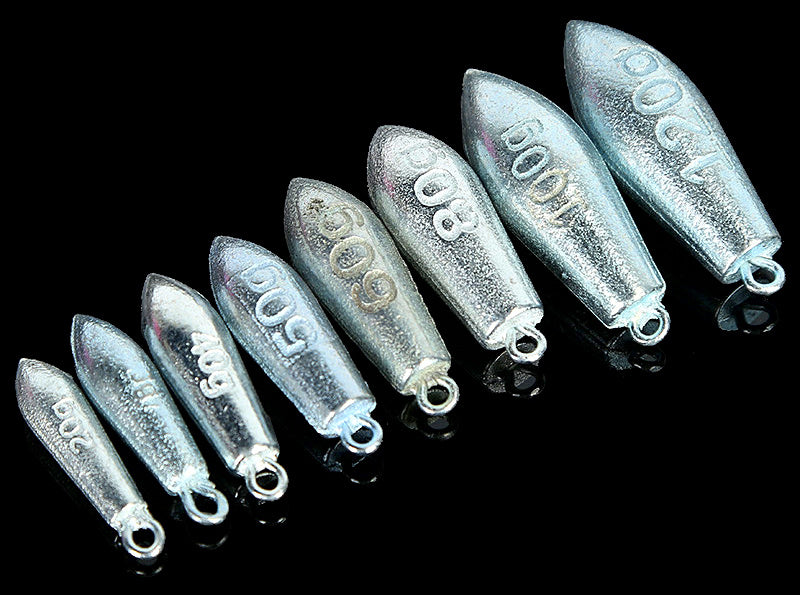 Galvanized Leaf Sinker with Ring, 1–4 oz (30–120 g) – product photo