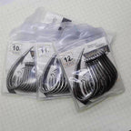 Barbed Saltwater Fishing Hooks, Sizes 10–13, 10-Pack – product photo