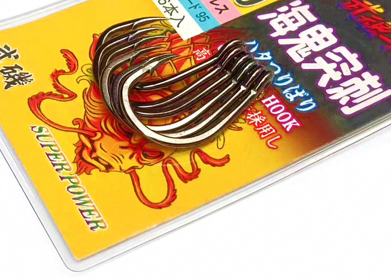 Barbed Grouper Hooks, Sizes 2/0–12/0, Boat Fishing – product photo