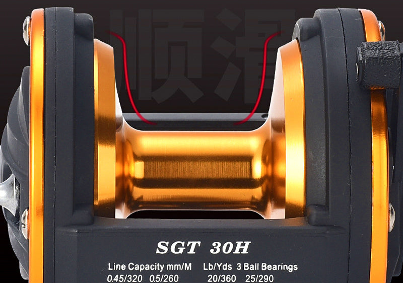 Saltwater Boat Fishing Reel, 3+1 Bearings, 6.0 Gear Ratio – product photo