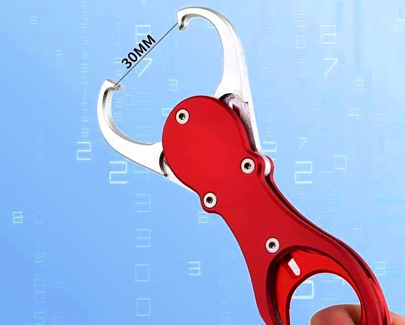 Aluminum Fish Gripper with Built-In Scale – product photo