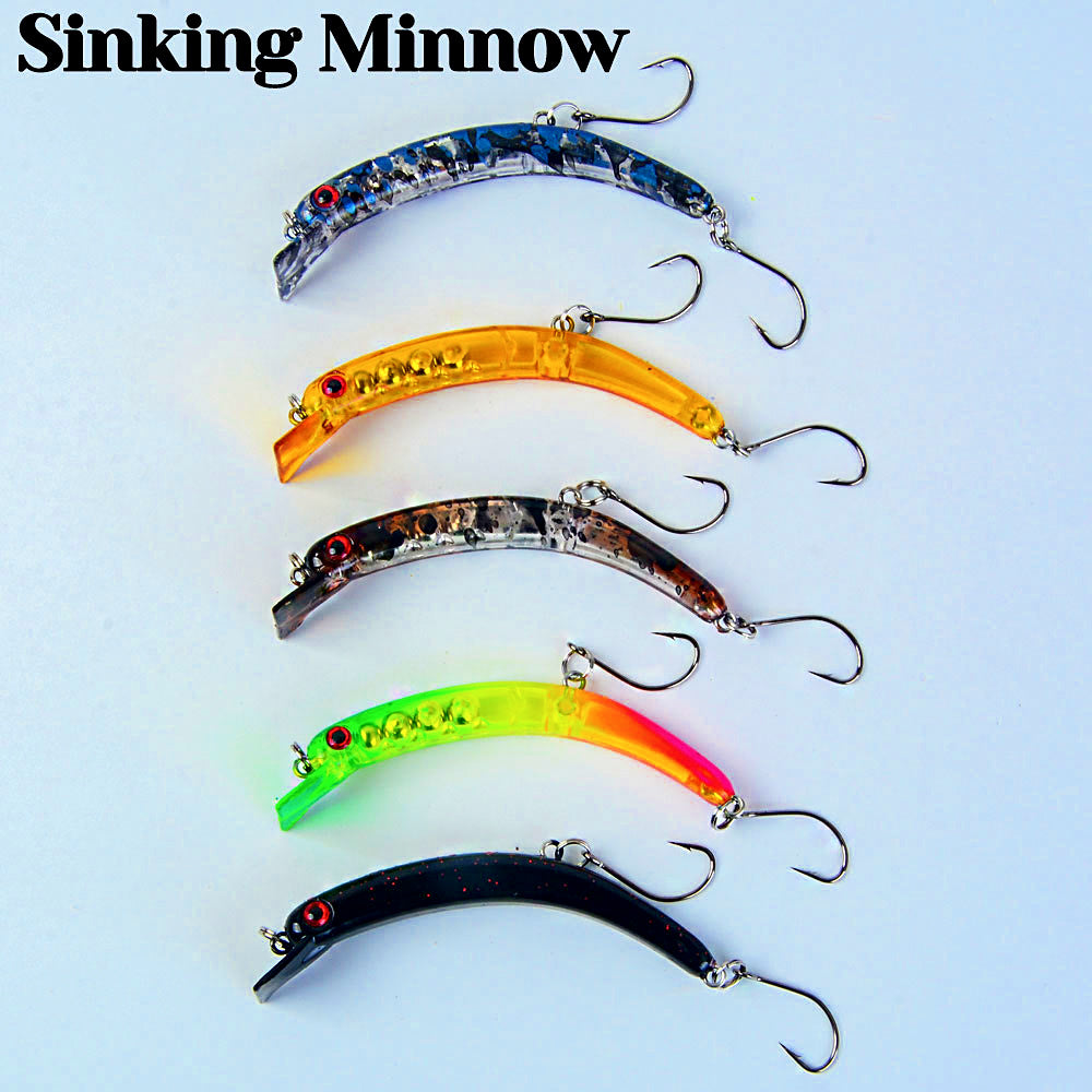 Sinking Bent Minnow Hard Bait, 6.5 cm (2.6 in), 4 g (0.14 oz) – product photo