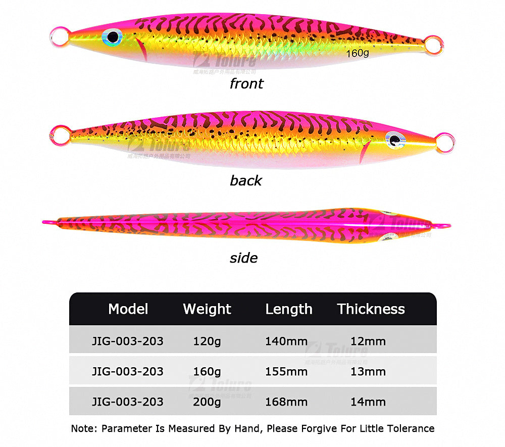 Glow UV Slow Pitch Jig, 120–200 g (4.2–7.1 oz) – product photo