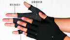 Fingerless Work Gloves, Dotted Grip Nylon, 13-Gauge – product photo