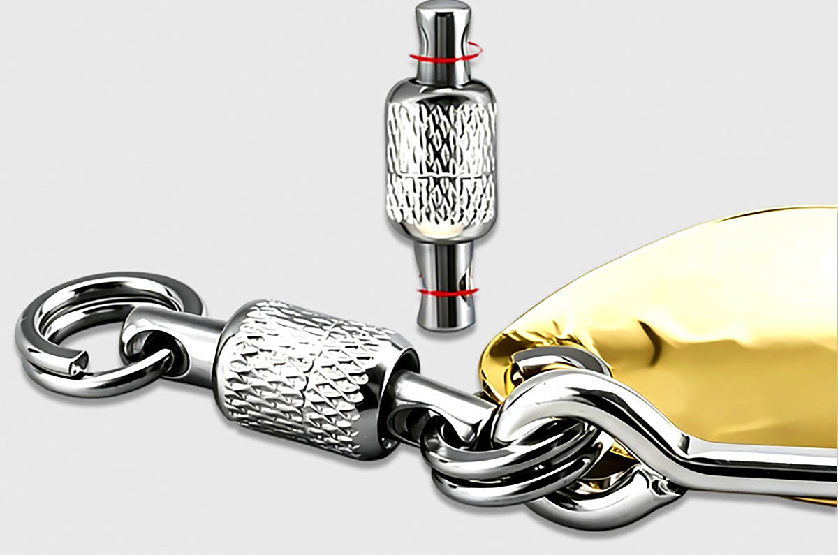 Bearing Spinner Hook, Gold or Silver, Sizes 1–2/0 – product photo