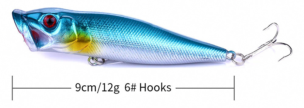 Topwater Popper Lure, 12 g (0.42 oz) – product photo