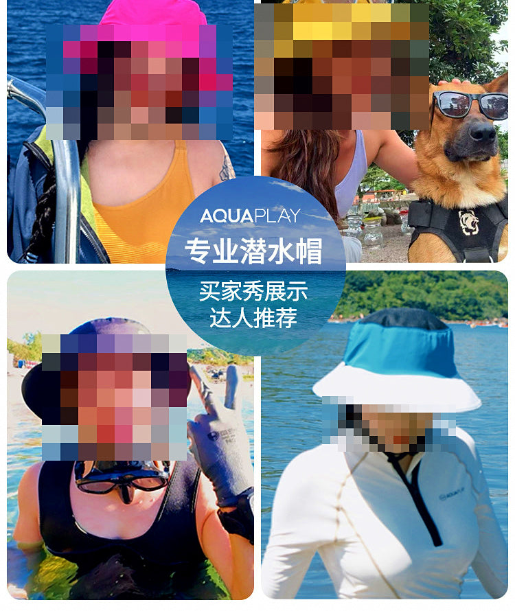 Sun Protection Hat with Stiff Brim, Water and Snorkel Sun Hat – product photo