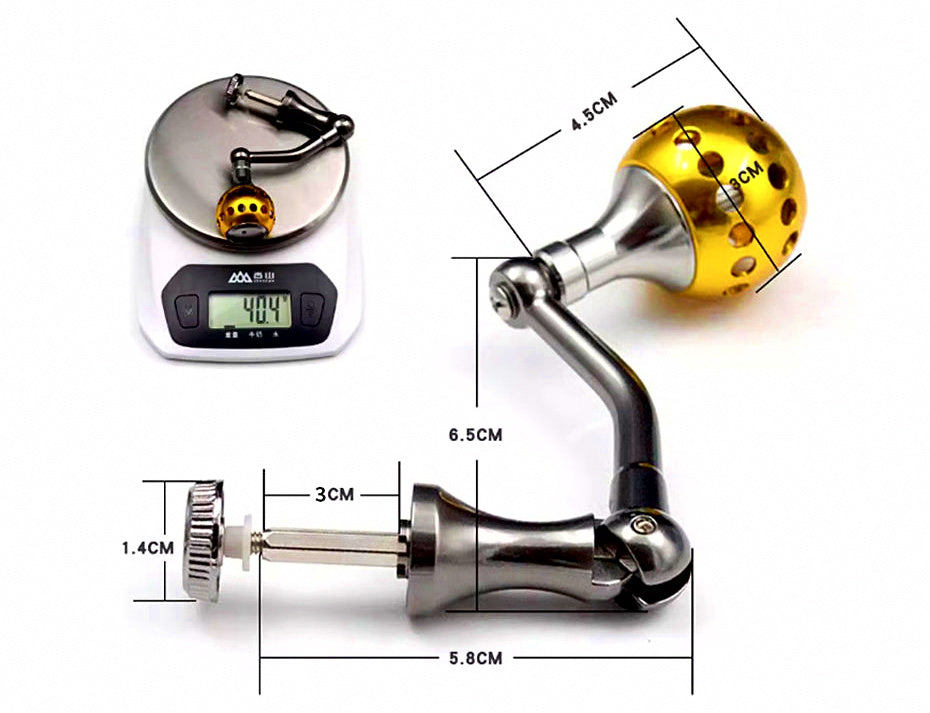 Hex Spinning Reel Handle, Left/Right Interchangeable – product photo