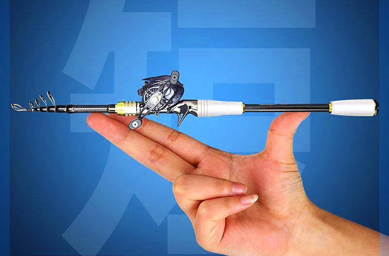 Portable 5-Section Carbon Fishing Rod, 1.65–3.6 m (5.4–11.8 ft) – product photo