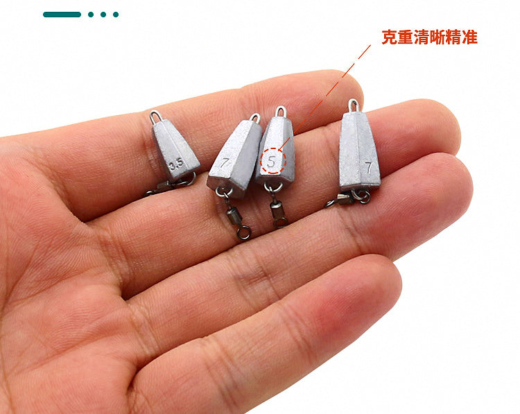Lead Bullet Sinker with Eyelet, 3.5–14 g (0.12–0.5 oz), 5-Pack – product photo