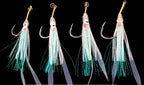 Glow Squid Single Assist Hooks, Aramid Cord, 3-Pack – product photo