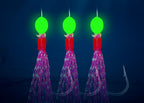 Glow Fish Skin Bait Rig Hooks, Barbed, 6 per Pack – product photo