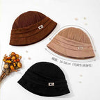 Knit Bucket Hat, Warm Windproof, Adjustable, One Size