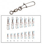 American Style Swivels with Snap, 10-Pack, Sizes 14 to 4/0 – product photo