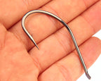 Long Shank Barbed Fishing Hooks, 50-Pack, Sizes 1–34 – product photo