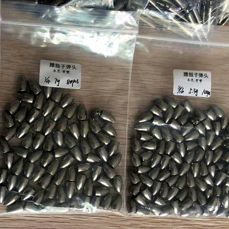 Tungsten Steel Sinkers: Bullet, Insert, Cylinder & Drop Shot Weights – product photo