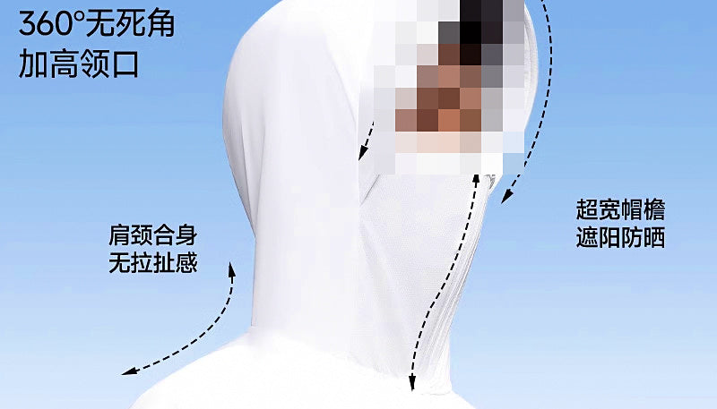 Men's UPF 50+ Sun Protection Fishing Jacket with Hood – product photo
