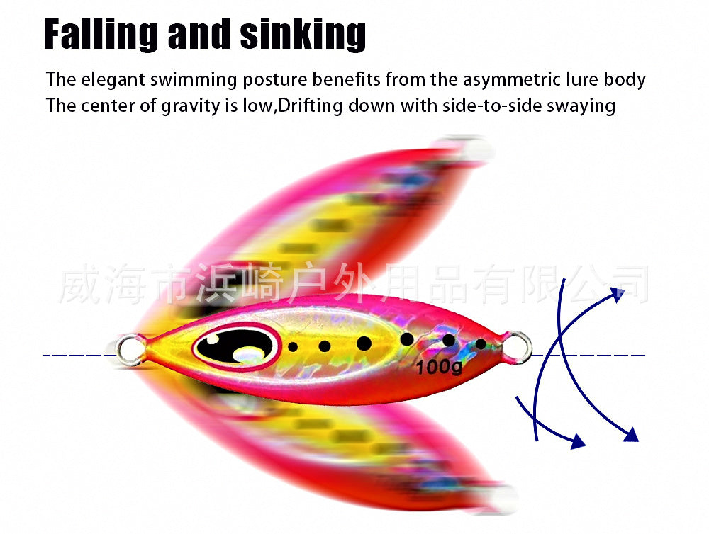 Slow Fall Jig, UV Glow, 40–100 g (1.4–3.5 oz) – product photo