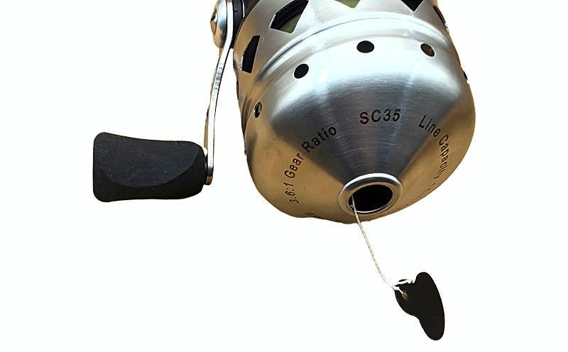 Stainless Closed-Face Spincast Reel, 7 Bearings, 3.6:1 – product photo