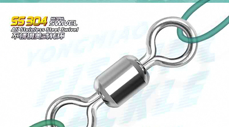 Stainless Steel Barrel Swivels, Sizes 2–14 – product photo