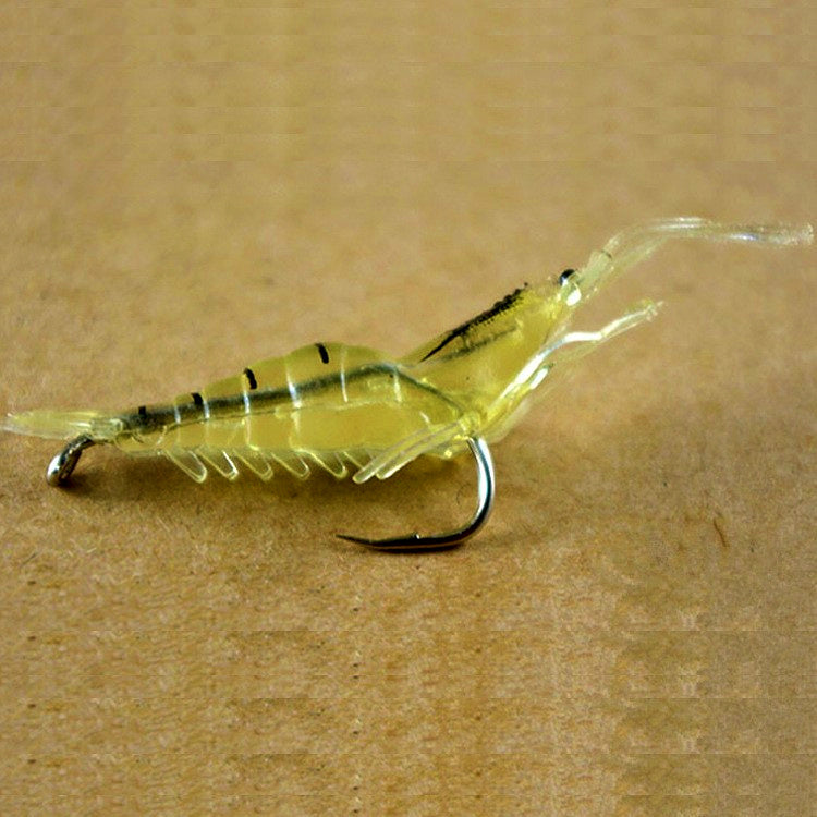 Soft Shrimp Lure with Hook, 4 cm (1.6 in), 1.3 g (0.05 oz) – product photo