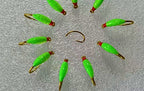 Red-Head Nymph Fly Fishing Flies, Barbed Hook, Size 10–20 – product photo