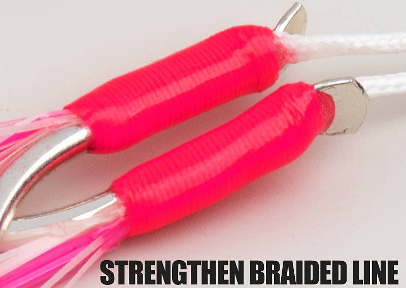 Double Assist Hooks for Slow Pitch Jigs, UV Glow, 2-Pack – product photo