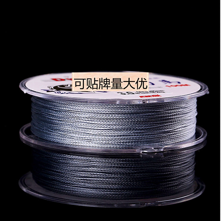 4-Strand PE Braided Fishing Line, Gray, 100 m (109 yd)