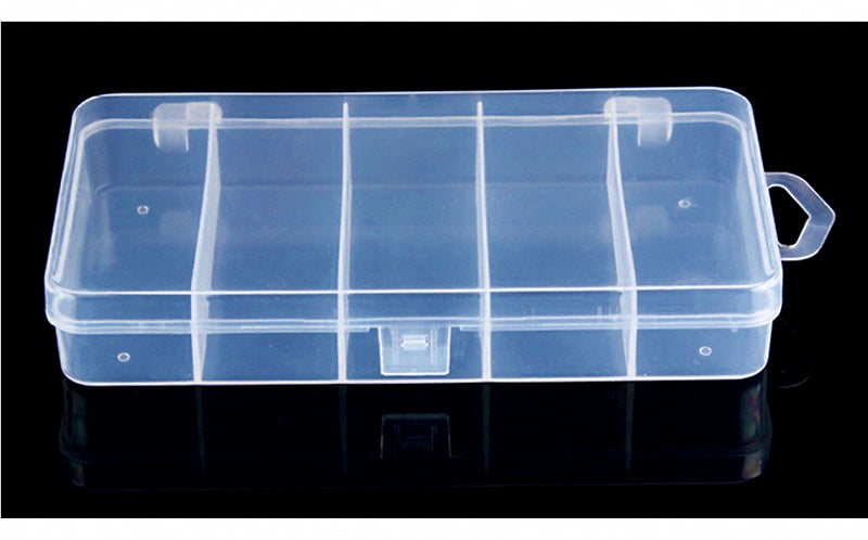 5-Compartment Plastic Tackle Box, 18 cm (7.1 in) – product photo