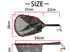 Aluminum Frame Landing Net with Silicone Mesh, Fly & Lure – product photo