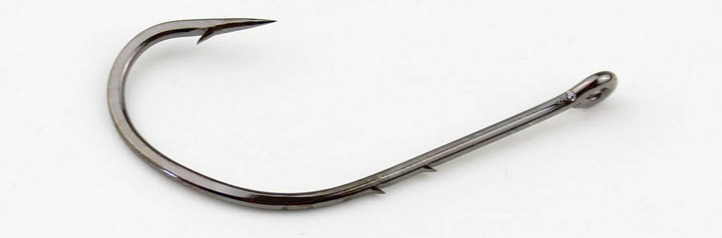 Long Shank Offset Bait Holder Hooks, Double Barb, Bulk Pack – product photo