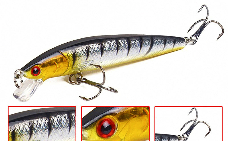 4-Piece Hard Bait Lure Set, Poppers, Pencils & Minnows – product photo
