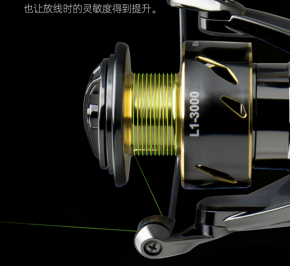L1 Spinning Reel, Ambidextrous, 5.2:1, Sizes 1000-4000 – product photo