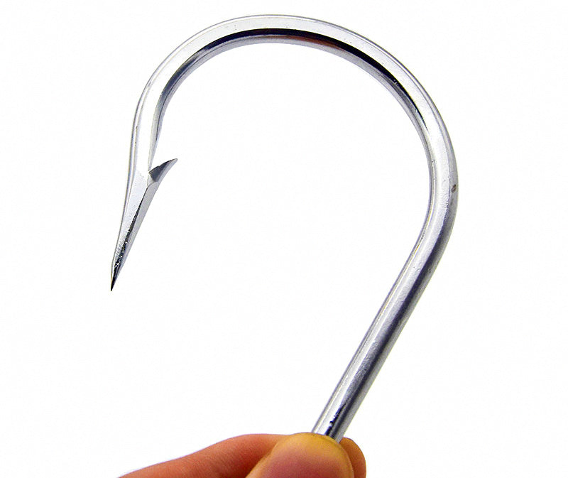 Barbed Tuna & Shark Hooks, High Carbon Steel, 7/0–13/0 – product photo